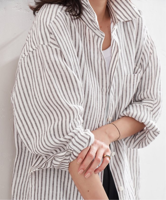 【ジャーナルスタンダード】ゼフィールリネンレギュラーシャツ　ゆったり　23SS セール 30%OFF】ソフトゼフィールリネンシャツ(507833785