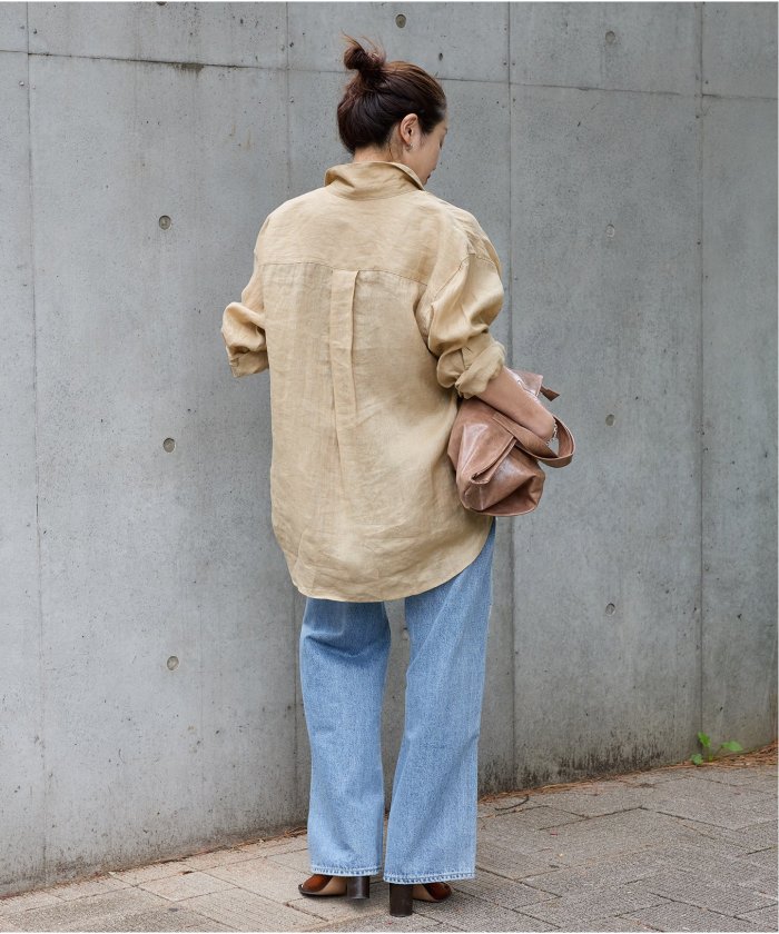 【ジャーナルスタンダード】ゼフィールリネンレギュラーシャツ　ゆったり　23SS セール 30%OFF】ソフトゼフィールリネンシャツ(507833785