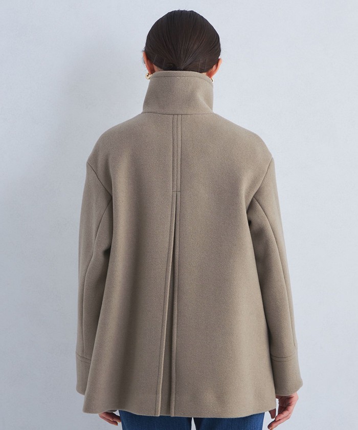 SENTDALE WOOL スタンドカラー ミドル コート 2(507827416 SENTDALE WOOL スタンドカラー ミドル コート 2(507827416