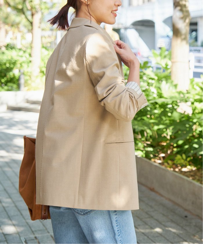 Spick & Span｜プレーンウィーブダブルブレストジャケット