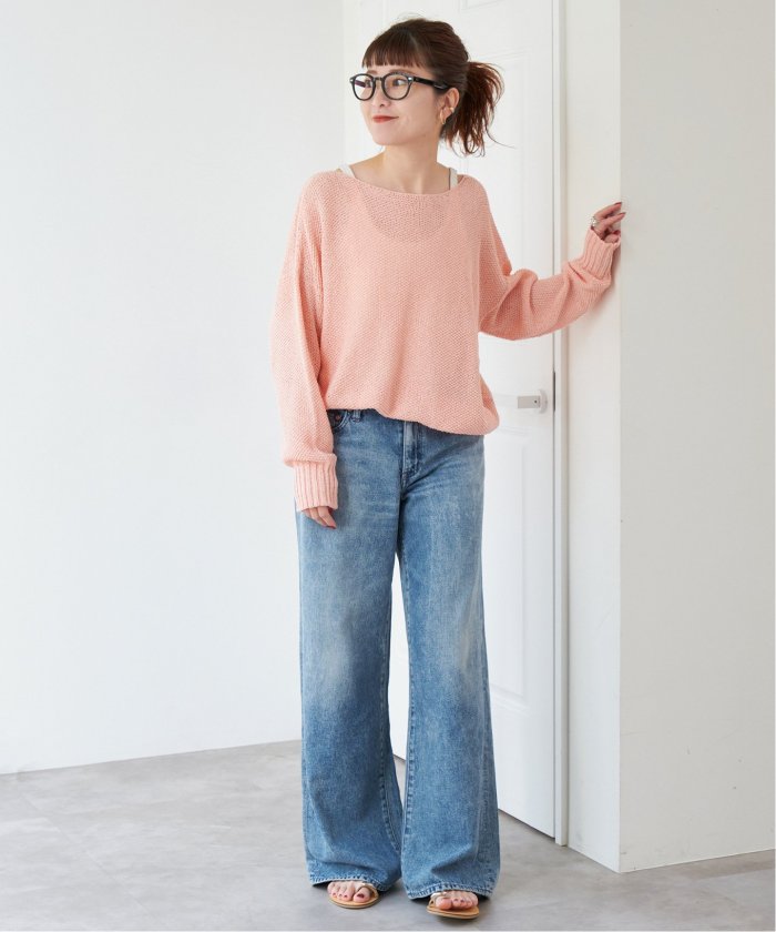 未使用★Spick &Span♦︎ペーパーヤーン 2Wayプルオーバー　ネイビー 新品⭐︎Spick & Span ペーパーヤーン 2Way プルオーバー ネイビー