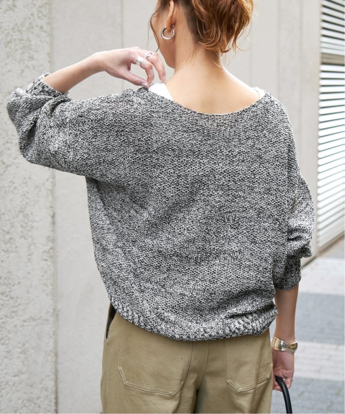 スピックアンドスパン　ペーパーヤーン2WAYルーズプルオーバー Spick & Span｜ペーパーヤーン2WAYルーズプルオーバー | Rakuten