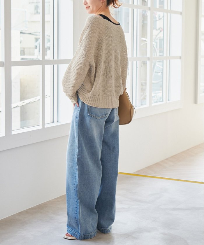 【Spick and Span 】ペーパーヤーンカーディガン Spick & Span｜手洗い可 / 《追加》ペーパーヤーンカーディガン