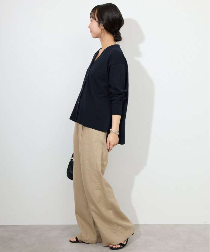 スローブイエナ　接触冷感/UV機能FROSTYCOTTON Vネックカーディガン セール 30%OFF】《接触冷感/UV機能》FROSTYCOTTON Vネック
