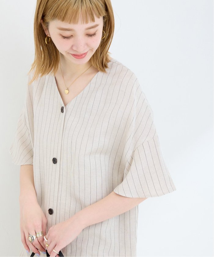 ベーセーストック　リネンレーヨン2WAYワンピース 手洗い可 / リネンレーヨン2WAYワンピース（ワンピース）｜B.C