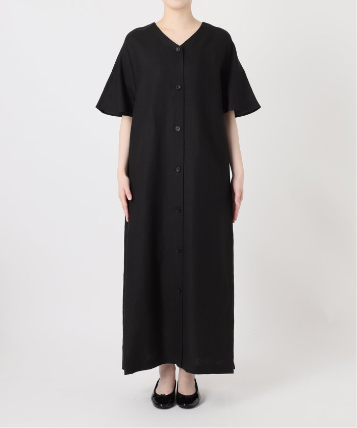 リネンレーヨン2WAYワンピース　手洗い可　完売品　新品未使用　ブルー 専用！完売品 新品 未使用 手洗い可 / リネンレーヨン2WAY