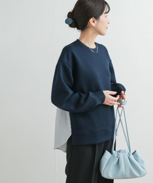ダンボール布帛切替プルオーバー URBAN RESEARCH DOORS｜ダンボール布帛切替プルオーバー