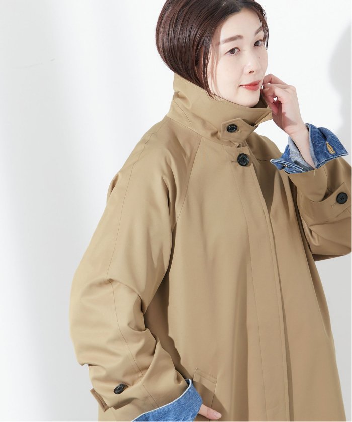 セール 30%OFF】【別注】Aquascutum×LESSAGE ステンカラーコート