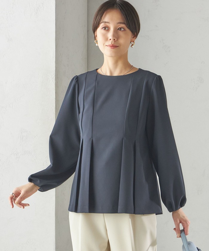 ella selectshop 2way ワインカップ ブラウス ella_selectshop ワインカップブラウス 未使用タグ付き レディース