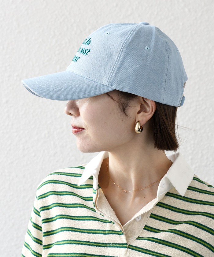VARZAR: レタリング 刺繍 ボール キャップ(507840072