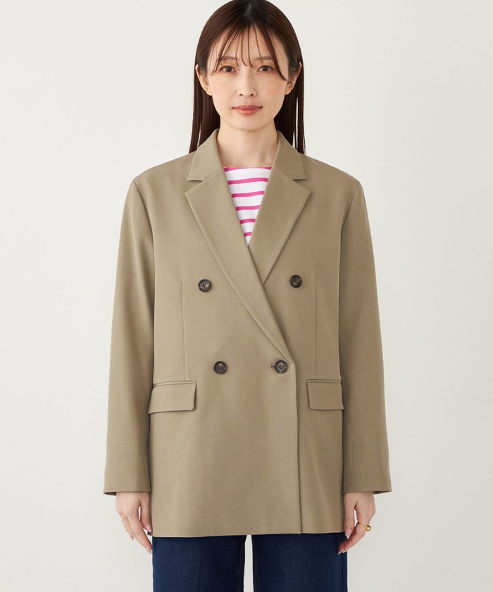 【タグ付】VIS（ビス）ライトグリーン ダブルボタン ジャケット SHIPS Colors:ダブルボタン ブレザー(セットアップ対応可能