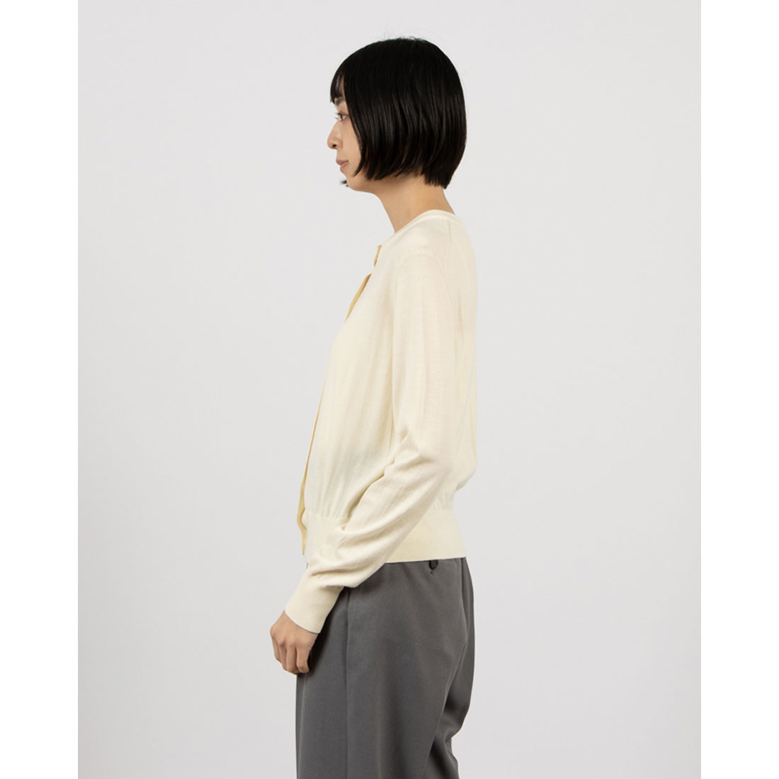 theory luxe GINNY COTTON PR NCEリブカーディガン