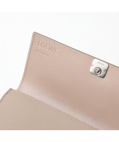 LOEWE ロエベ アナグラム 二つ折り 財布 ベージュ ロエベ LOEWE 二つ折り財布 ANAGRAM アナグラム ミニ財布