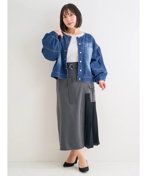 【Je’dor フリッジスカート】 タフタコンビハイテンションジャージースカート | ADORE