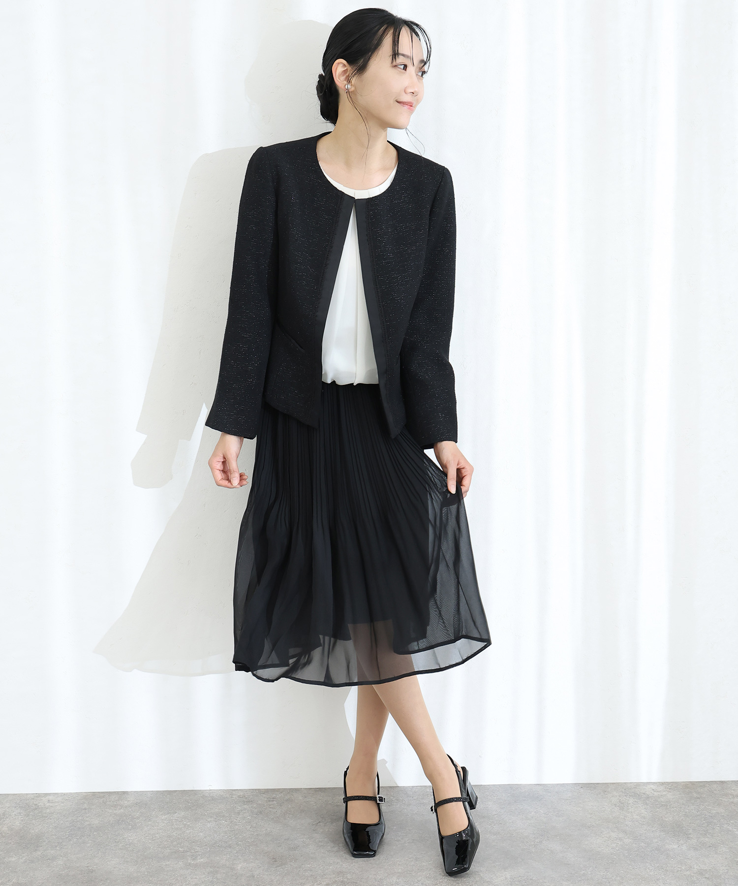 セール10%OFF】プールヴー PourVous ツイードジャケット