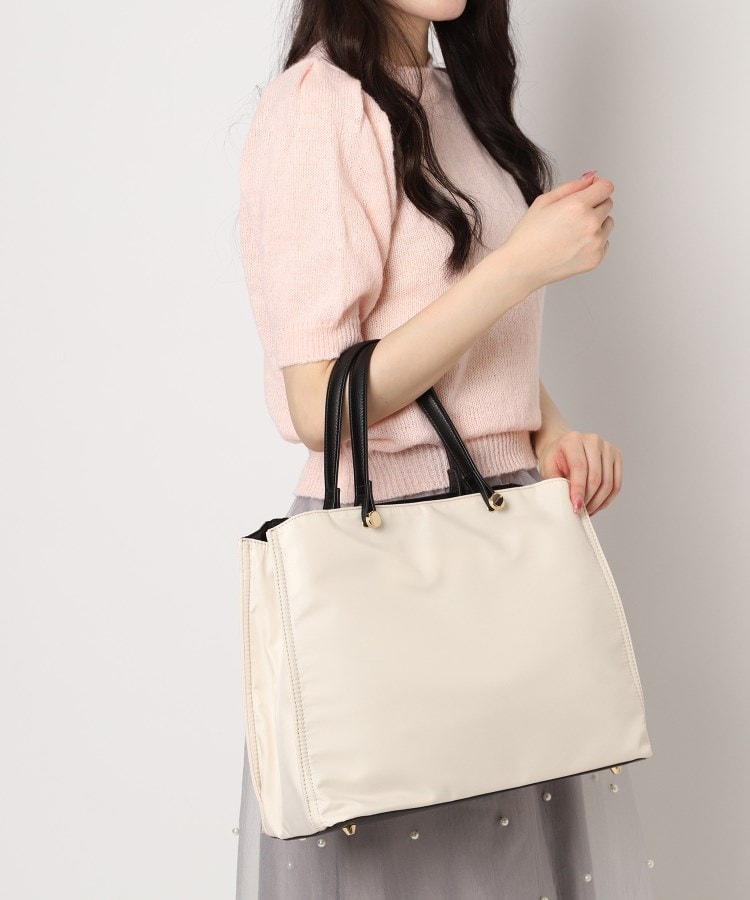 ボヘミアンステッチ トートラタンバッグ (BLACK / BEIGE) 000000034932-01-l.jpg?t=
