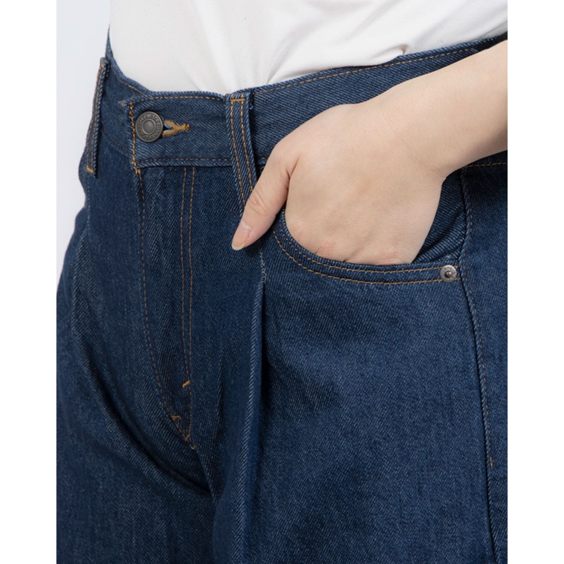 W26 完売品　BAGGY DAD WIDE LEG インディゴ バギーダッド BAGGY DAD WIDE LEG ジーンズ ダークインディゴ – リーバイス