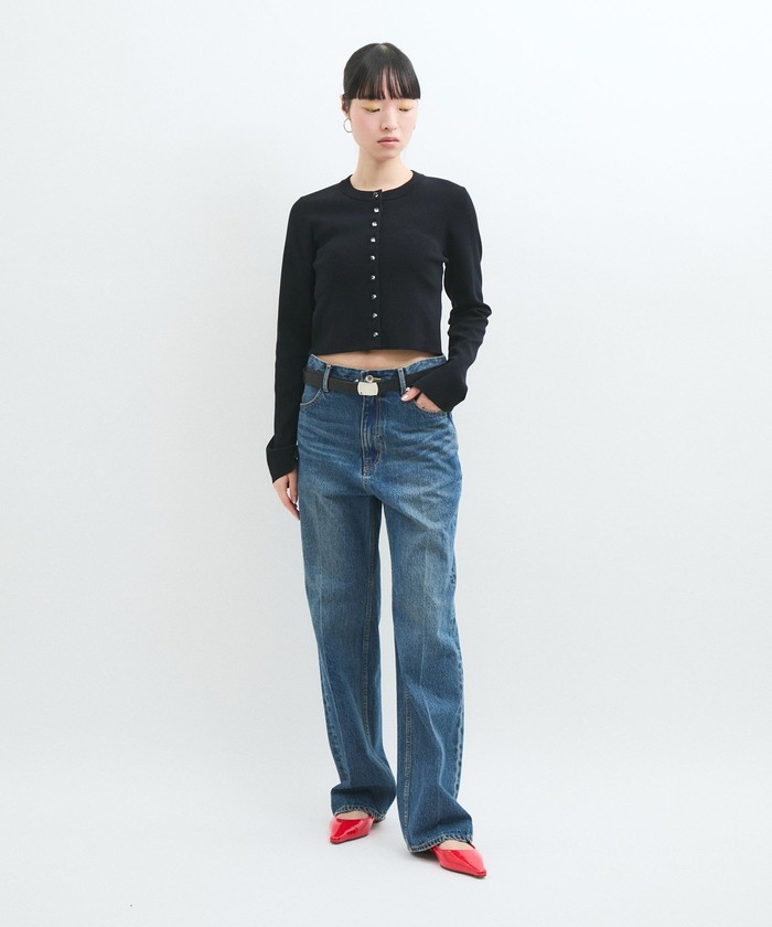 ADAM ET ROPE' クールタッチロングスリーブカーディガン セール】【サステナブル】クールタッチロングスリーブ