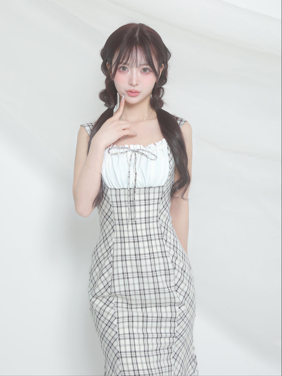 ダーリッチ Darich チェックマーメイドロングワンピース ダーリッチ Darich チェックマーメイドロングワンピース