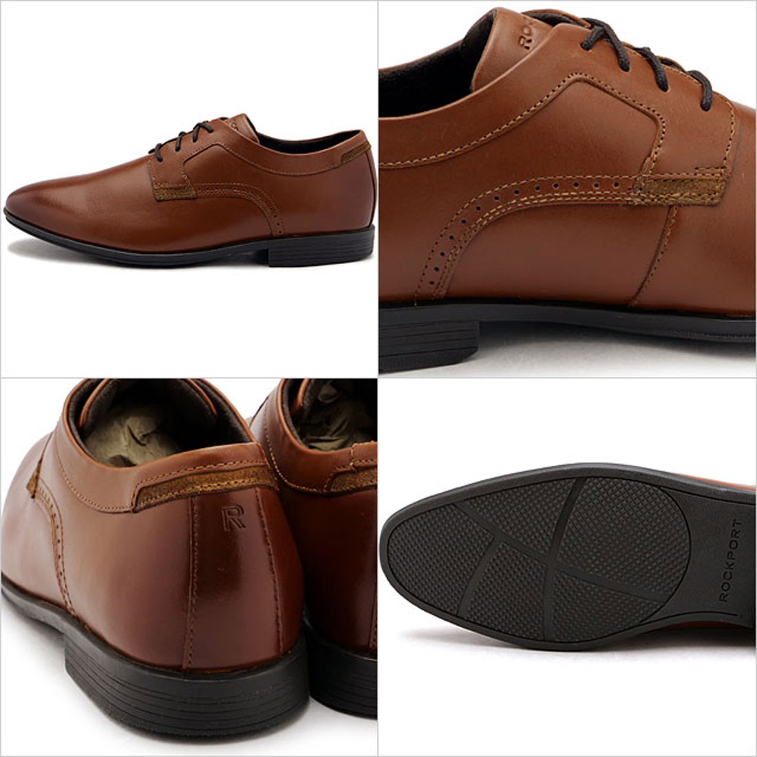 ロックポート ROCKPORT SOMERSET PLAIN TOE TAN [CJ1748