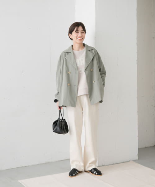 ✨美品✨アーバンリサーチドアーズ　ショートダブルコート　撥水　ネイビ M 撥水』ショートダブルコート | アーバンリサーチ ドアーズ(URBAN