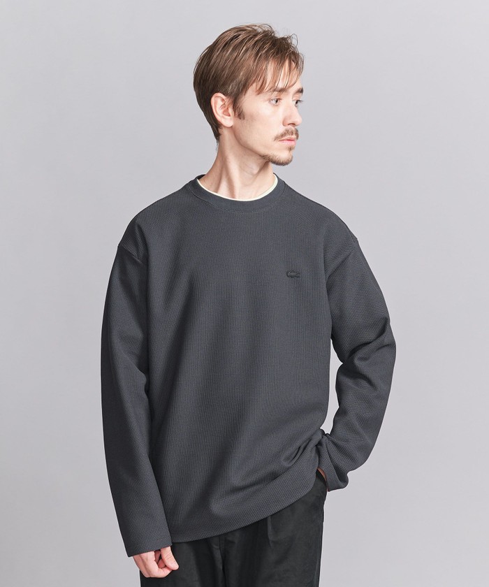 LACOSTE for BEAUTY&YOUTH＞ 1トーン ロングスリーブ Tシャツ