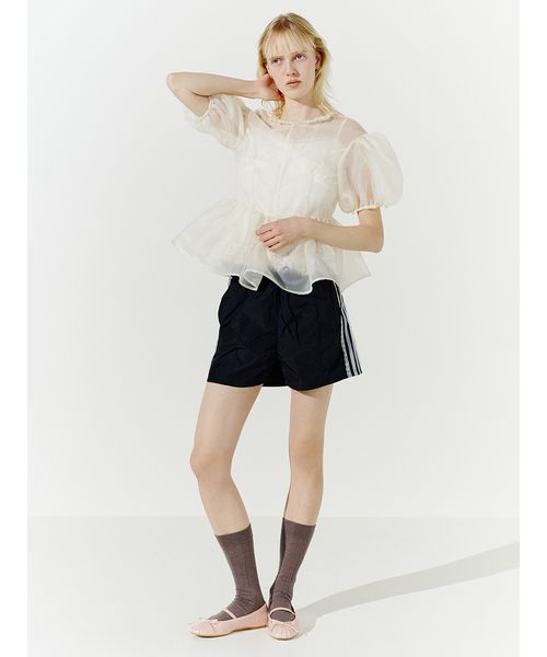 セール 30%OFF】[L.B CANDY STOCK]ビジューオーガンペプラム