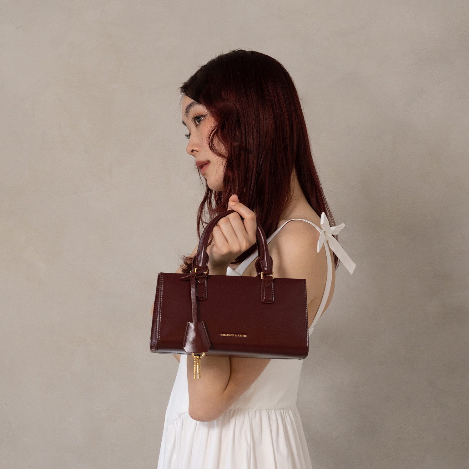 Kerry ミニケリー トートバッグ - ブラック | CHARLES & KEITH