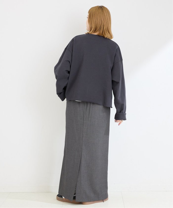 【新品タグ付き】ラメサガラ刺繍ロングスリーブ裏毛スウェット ベーセーストック B.C STOCK ラメサガラ刺繍ロングスリーブ裏毛