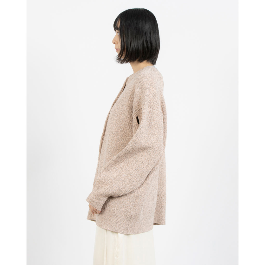 クラネ CLANE W FACE COLOR MIX HOLE SLEEVE C/D(507861261 クラネ CLANE W FACE COLOR MIX HOLE SLEEVE C/D(507861261
