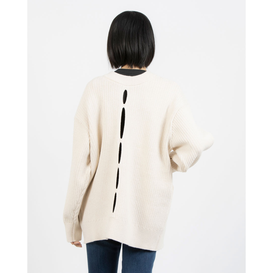 クラネ CLANE W FACE COLOR MIX HOLE SLEEVE C/D(507861261 クラネ CLANE W FACE COLOR MIX HOLE SLEEVE C/D(507861261