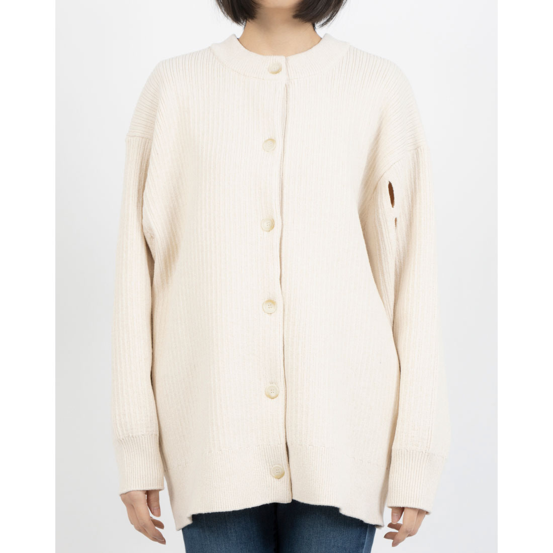 クラネ CLANE W FACE COLOR MIX HOLE SLEEVE C/D(507861261