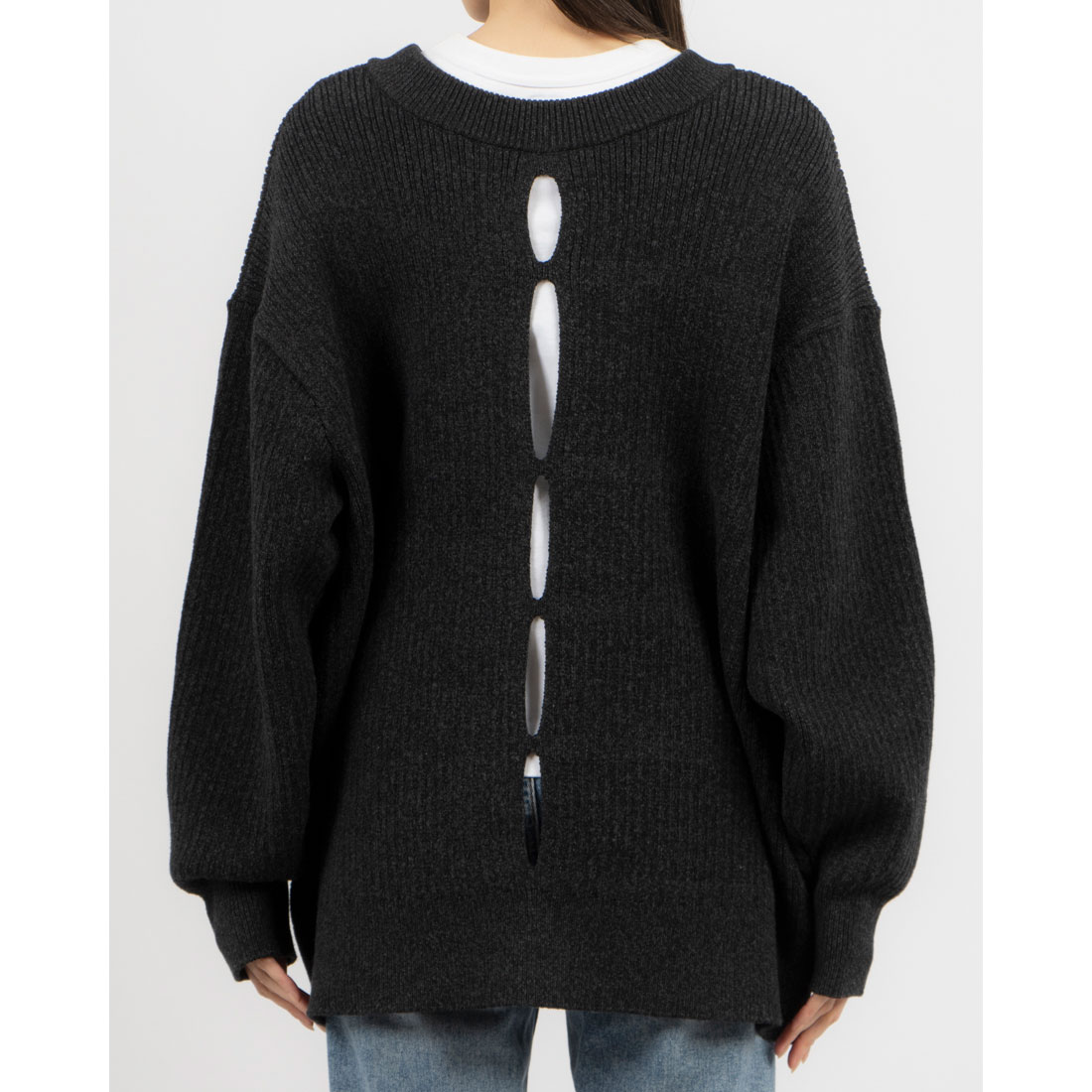 クラネ CLANE W FACE COLOR MIX HOLE SLEEVE C/D(507861261 クラネ CLANE W FACE COLOR MIX HOLE SLEEVE C/D(507861261