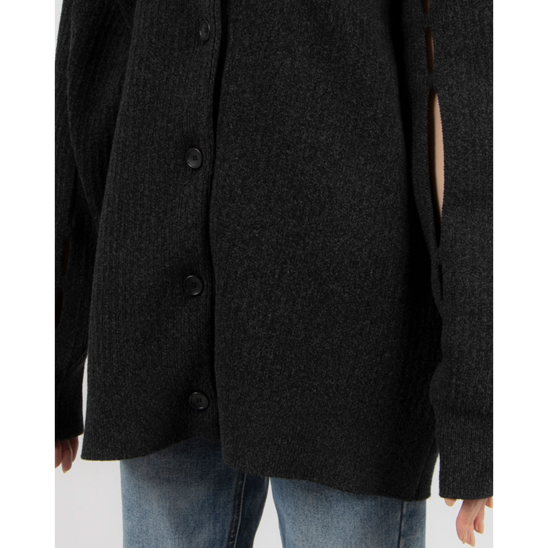 クラネ CLANE W FACE COLOR MIX HOLE SLEEVE C/D(507861261 クラネ CLANE W FACE COLOR MIX HOLE SLEEVE C/D(507861261