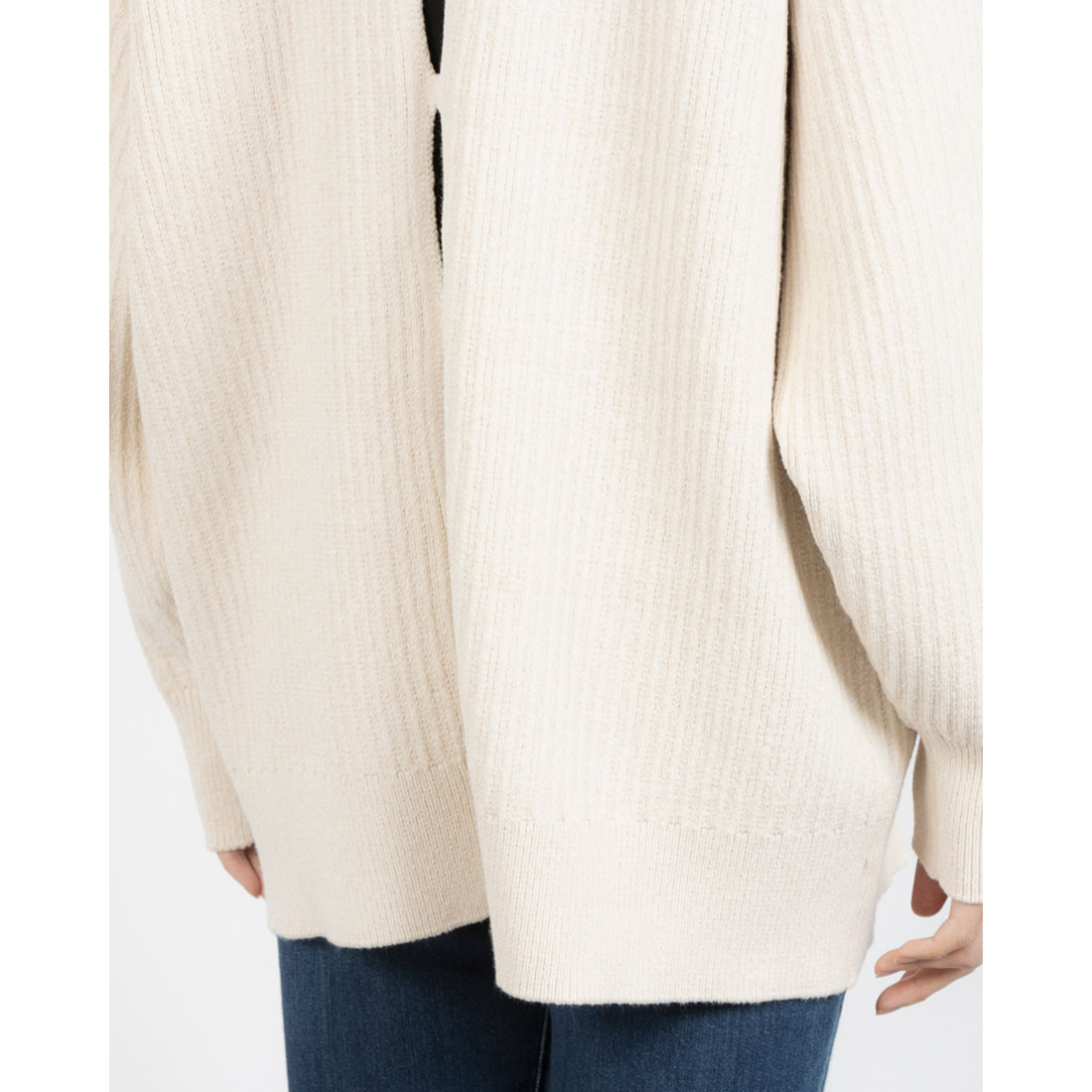 クラネ CLANE W FACE COLOR MIX HOLE SLEEVE C/D(507861261 クラネ CLANE W FACE COLOR MIX HOLE SLEEVE C/D(507861261