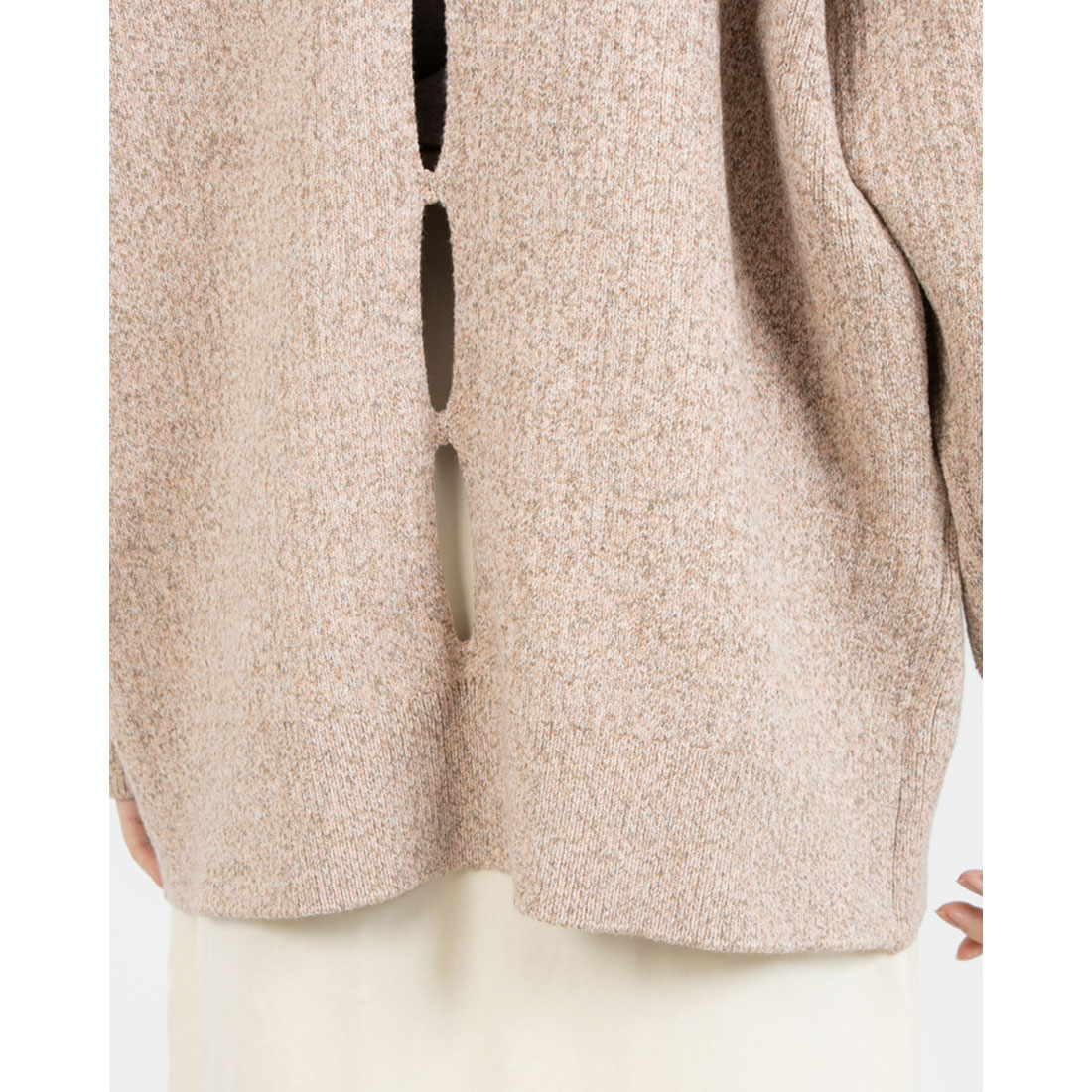 クラネ CLANE W FACE COLOR MIX HOLE SLEEVE C/D(507861261 クラネ CLANE W FACE COLOR MIX HOLE SLEEVE C/D(507861261