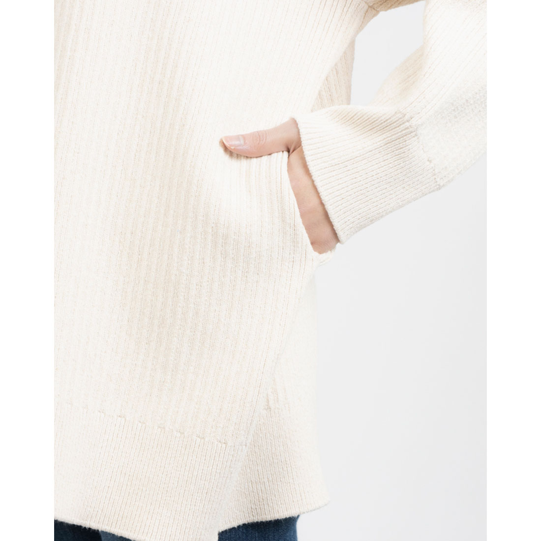 クラネ CLANE W FACE COLOR MIX HOLE SLEEVE C/D(507861261 クラネ CLANE W FACE COLOR MIX HOLE SLEEVE C/D(507861261