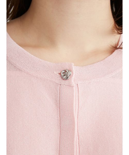 クロップドペプラムカーディガン(ニットプルオーバー)｜TOPS