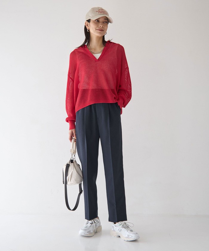 【美品】グリーンレーベルリラクシング　レディース　パンツスーツ セール】スタイルブーストパンツ －マシンウォッシャブル