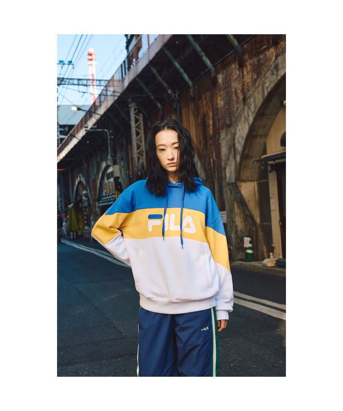フィラ FILA 【カジュアルウェア】BIGフーディ / レディース（インクブルー） セール】フィラ FILA 【カジュアルウェア】BIGフーディ