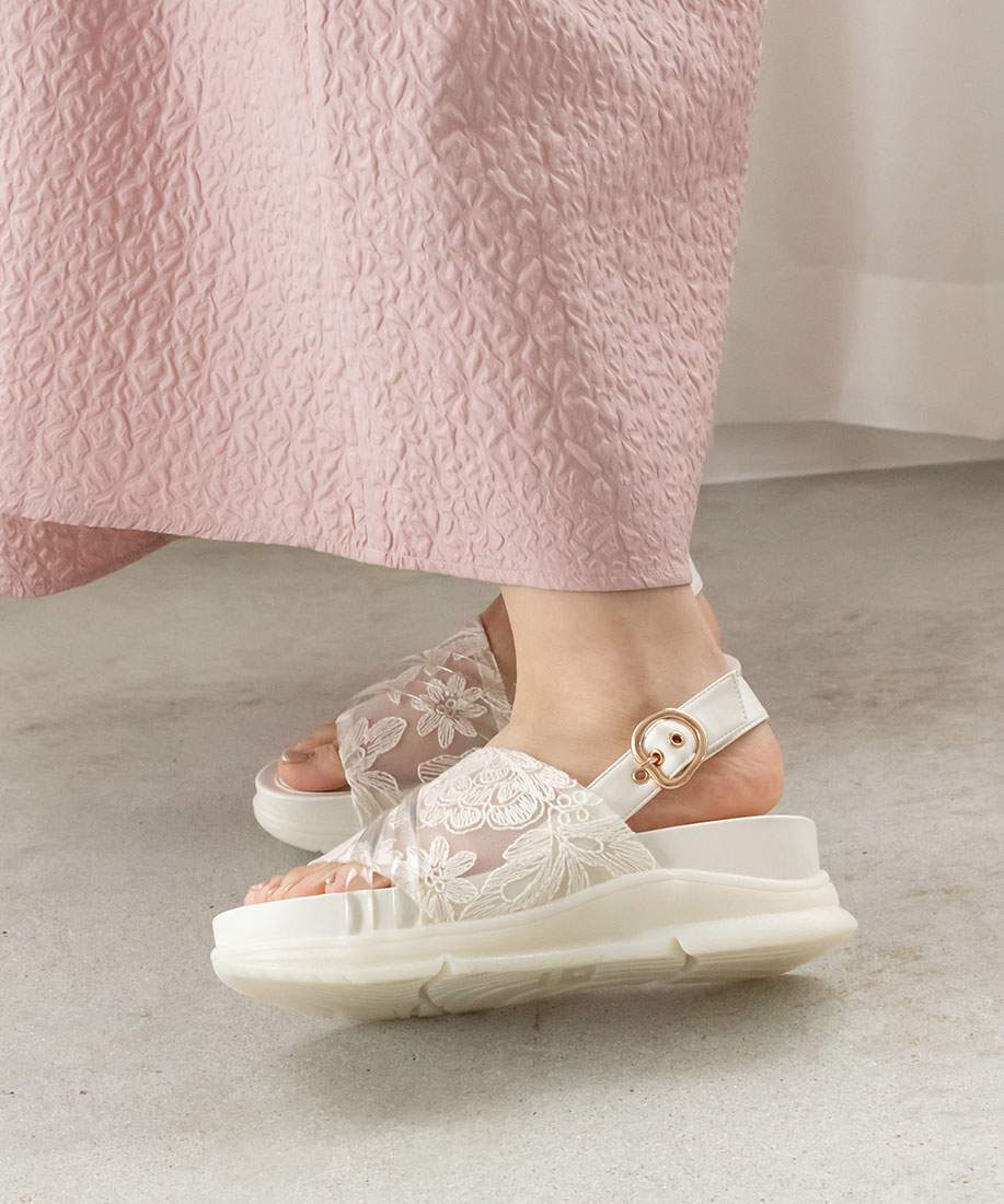 セール 70%OFF】ランダ RANDA クリア×フラワーレーススポーツ