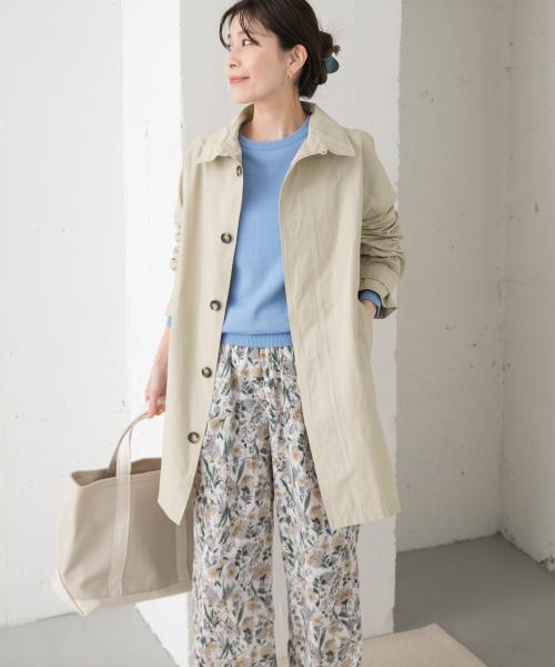 アーバンリサーチドアーズ　スタンドカラーモッズコート　ベージュ URBAN RESEARCH DOORS（アーバンリサーチドアーズ）の「スタンド