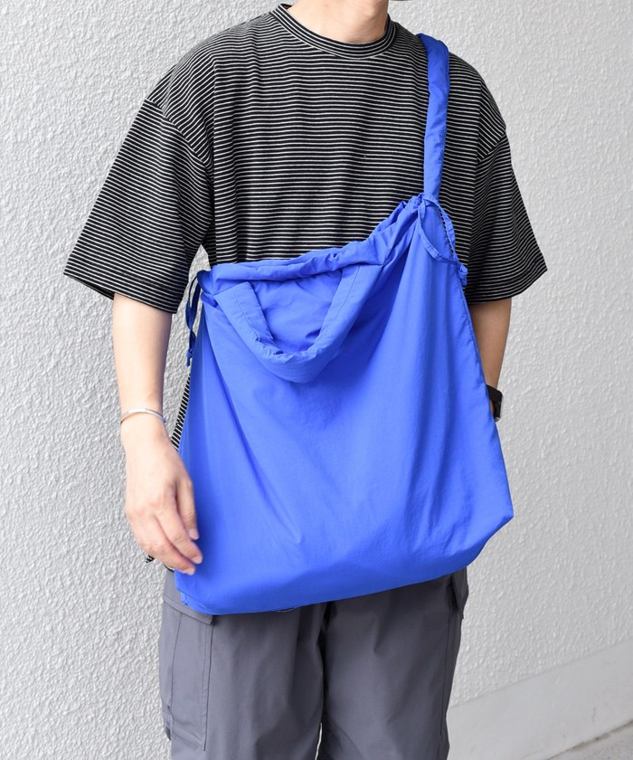 SHIPS any: 3WAY ナイロン ギャザー ショルダーバッグ (ユニ