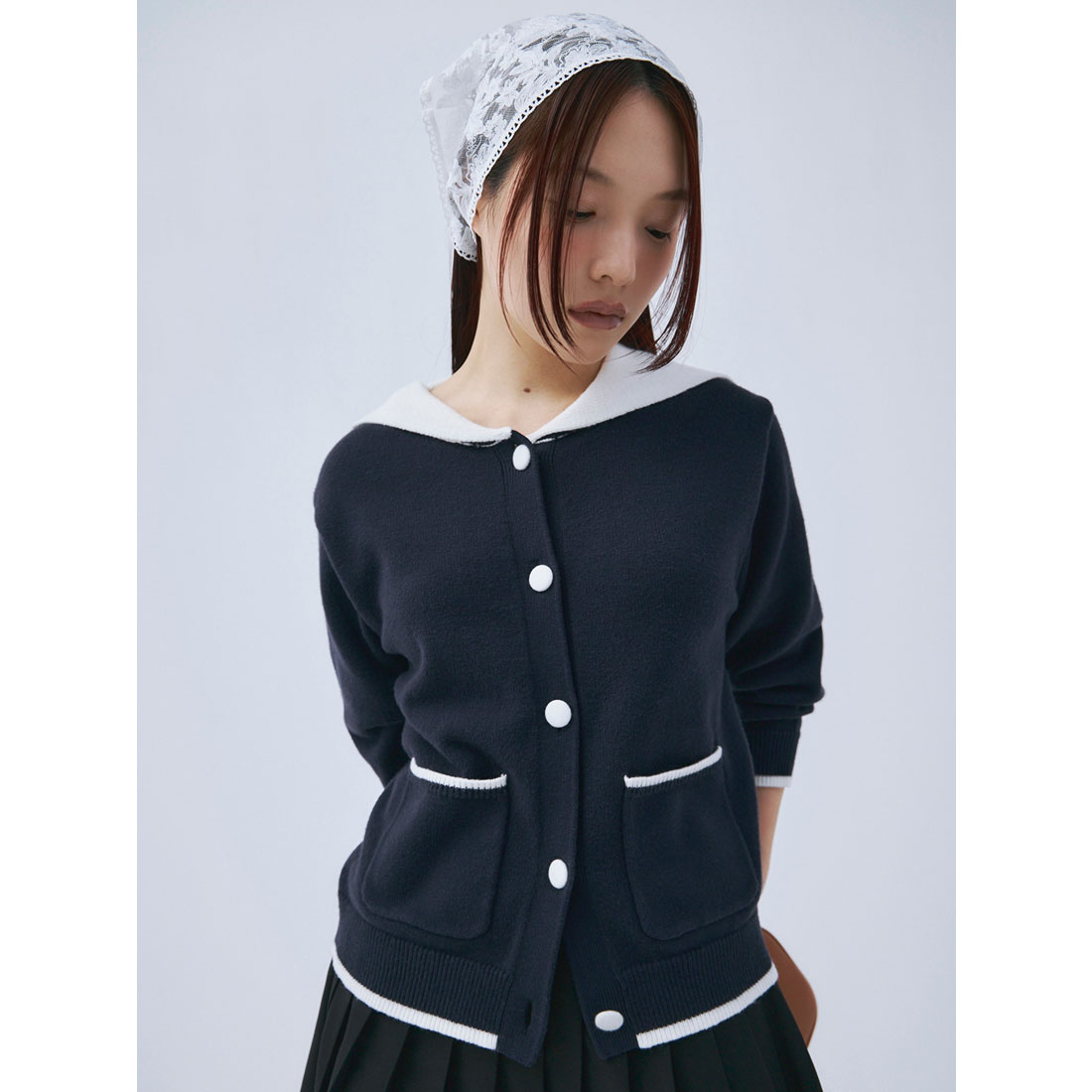 エイミーイストワール eimy istoire セーラーカラーニットTOPS エイミーイストワール eimy istoire セーラーカラーニットTOPS