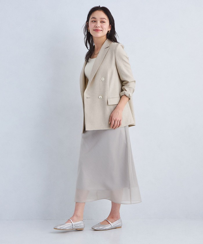 レディース 福袋 (セール) -ファッション通販 size ジャケット(507875708 ダブル SHORTあり］リネンライク ジャケット・アウター