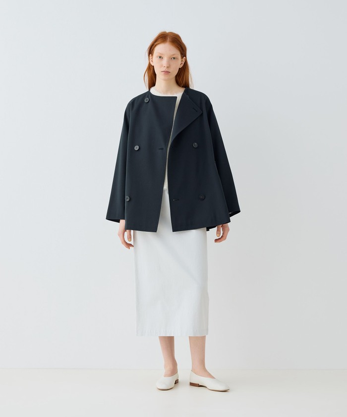 GALERIE VIE コットンウールギャバジンショートトレンチコート グリーン 楽天市場】【SALE／30%OFF】コットンウールギャバジン ショート