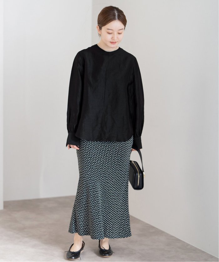 イエナ　ラミーリヨセルノーカラーブラウス cf018-62904-04b.jpg