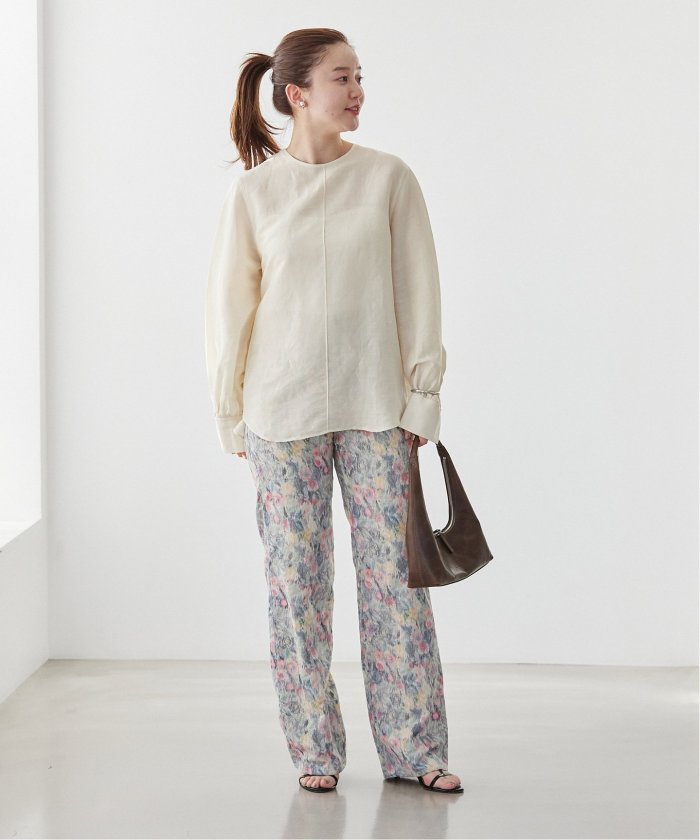 IENA ラミーリヨセルノーカラーブラウス cf018-62904-04b.jpg