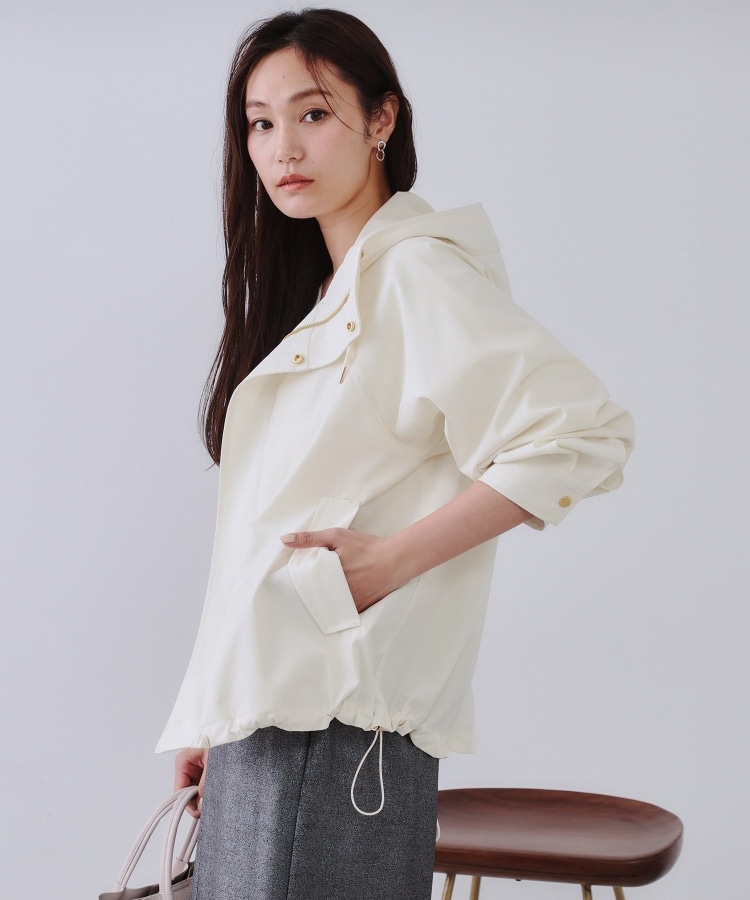 marrons chauds様　 LDリネンライクJK ベージュ ジュエローブ Jewelobe リネンライクチェックショートジャケット