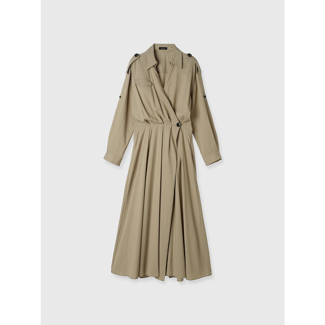anuans　アニュアンス　トレンチディテールワンピース トレンチディテールワンピース(S BEIGE): ワンピースanuans